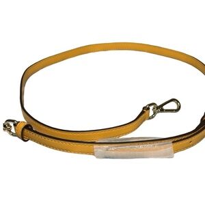 Elegant Yellow Leather Strap